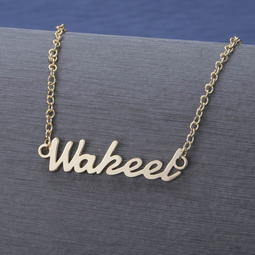 Necklace Alloy Pendant Font Fascinating Pendant Custom Name Necklace Personalized Necklace