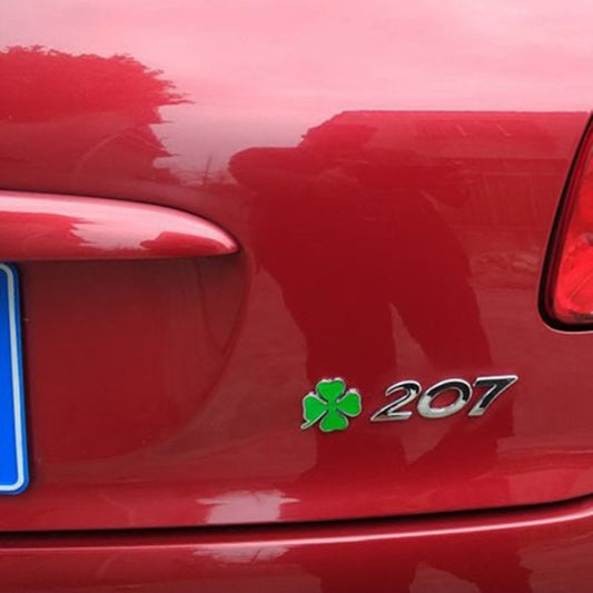 Car Personality 3D Four-leaf Clover Size Metal Car Body Sticker Cover Scratches Decorative Sticker Label