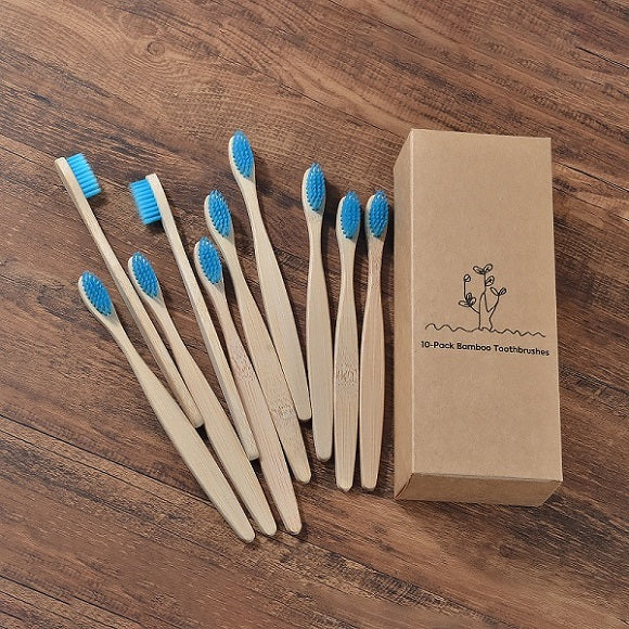 New Design Mixed Color Bamboo Toothbrush Eco Friendly Woode