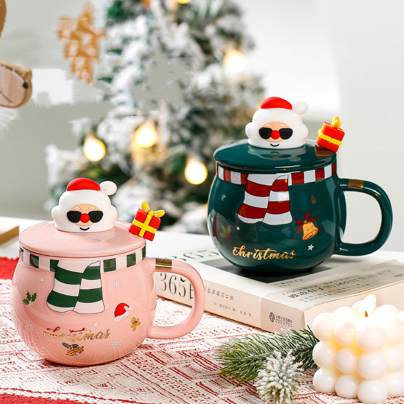 Home Fashion Simple Christmas Style Ceramic Mug