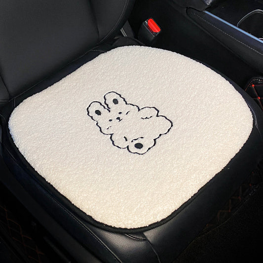 Wool Seat Cover Three-piece Cushion For All Seasons