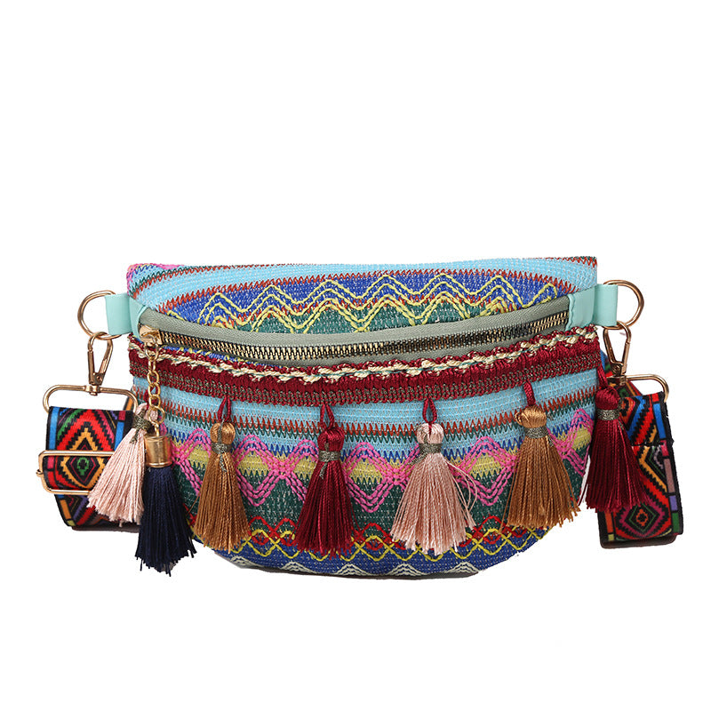 Simple And Versatile Shoulder Bag Messenger Waist Women's Ethnic Style