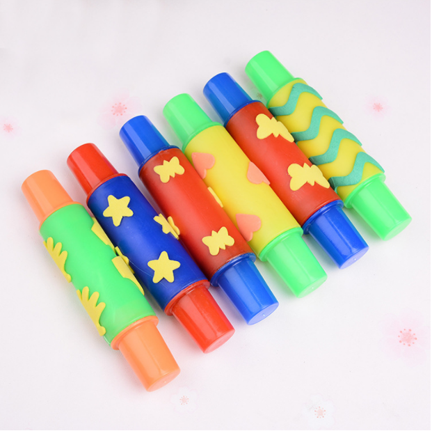 Children's Painting Sponge Seal Roller Graffiti Tool