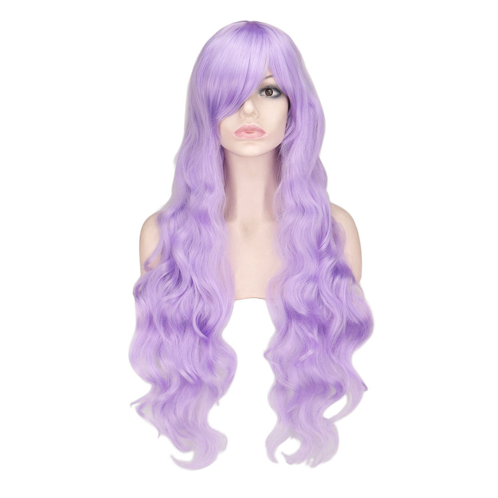 Mermaid Anime Cosplay Wig Dark Red Long Curly Hair