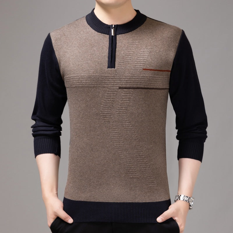 Male Winter Thick Warm Middle-aged Dad Jacket