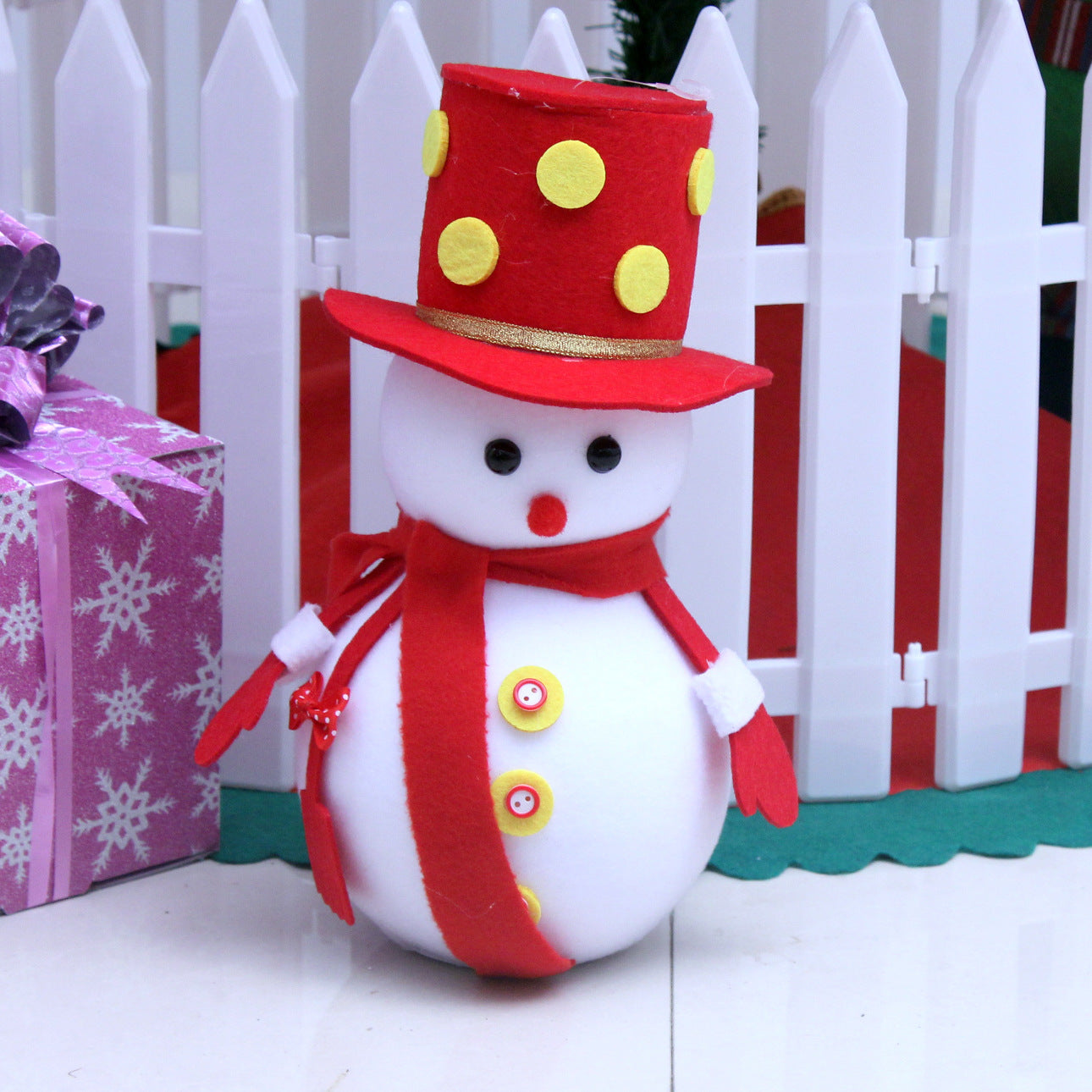 Christmas Decorations Little Doll Snowman