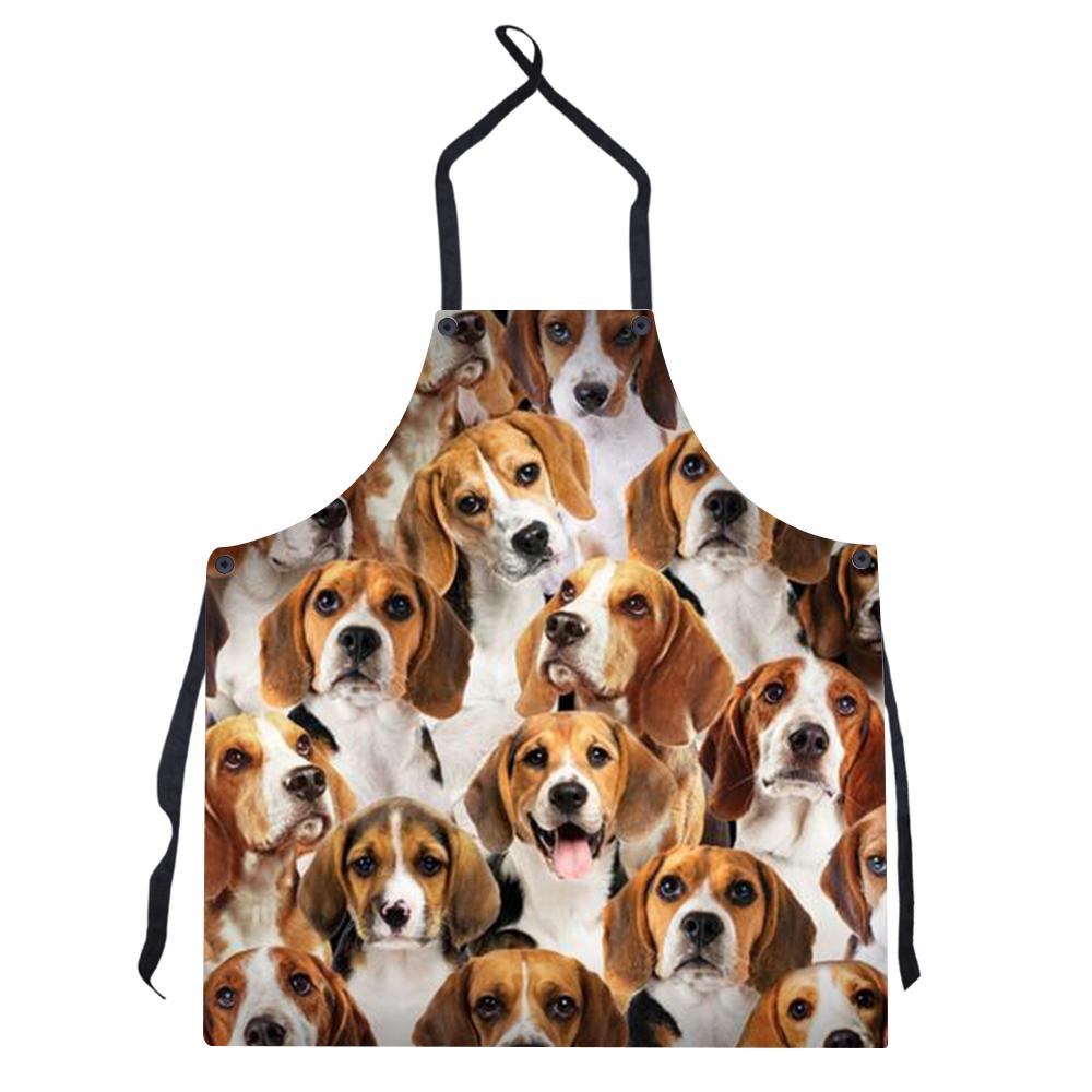 New Style Print Burst Uniform Solid Color Apron