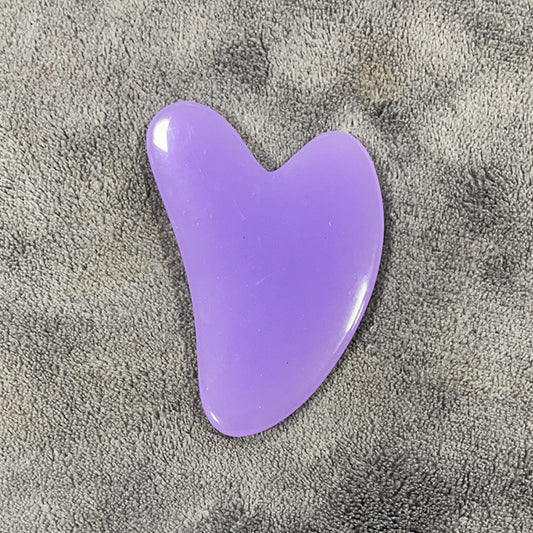 Resin Beeswax Heart-shaped Gu Sha Facial Scraping Sheet For