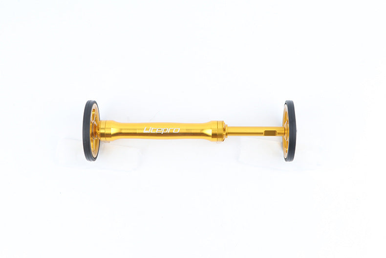 Small Cloth Folding Bike Modified Aluminum Alloy Easy Wheel Extension Rod Litepro Telescopic Rod Easy Wheel