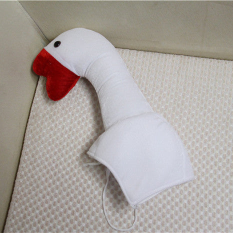 Japanese Big White Goose Headgear Goose Funny Hat