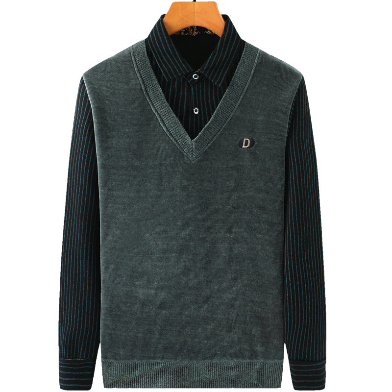 Men's Chenille Fleece And Heavy Sweater