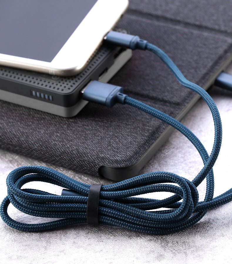 One For Three Braided Charging Cable