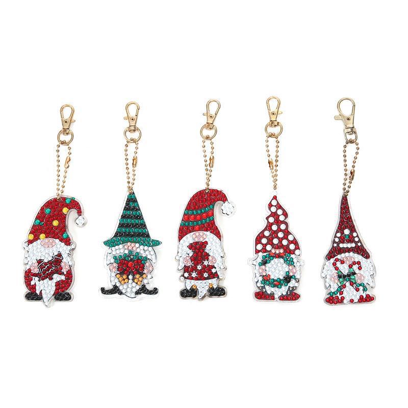 DIY Full Diamond Christmas Diamond Painting Keychain