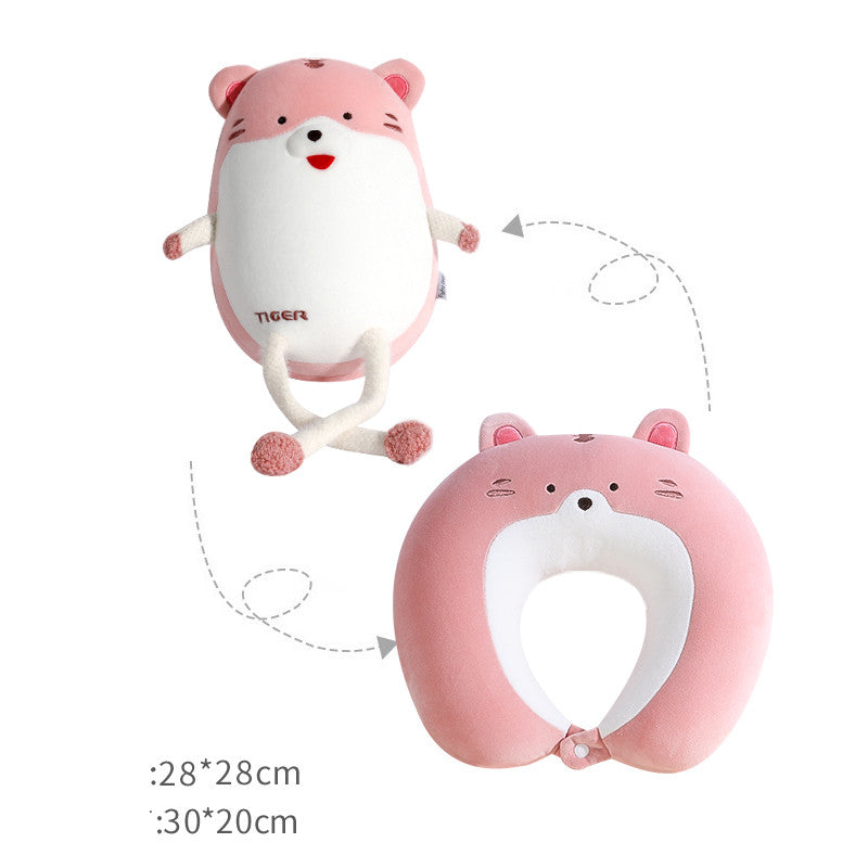 Deformation Dual-purpose Cartoon U-shaped Neck Pillow