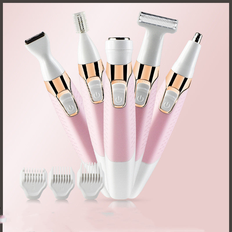 Electric Hair Removal Device Female USB Shaver 5 In 1 Eyebrow Trimmer