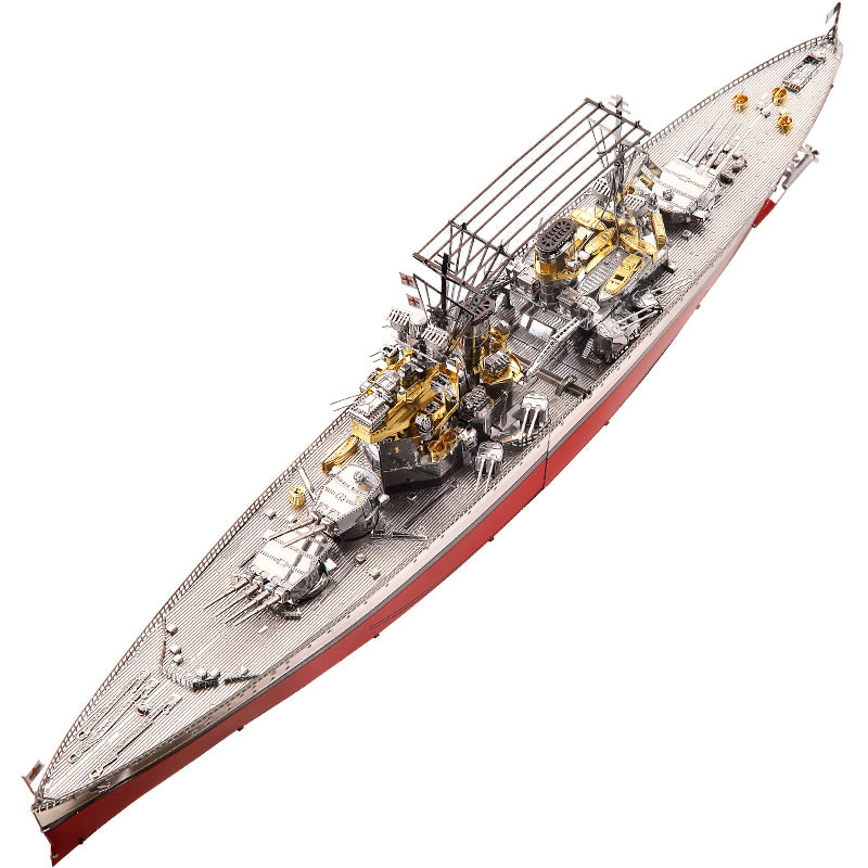 Three-dimensional Puzzle Metal Assembled Aircraft Carrier Model