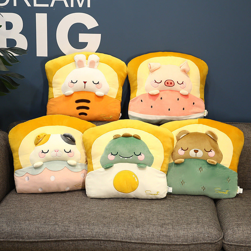 Toast Bread Pillow Cushion Sofa