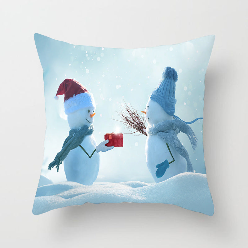 Christmas Pillowcase Cute Snowman Ins