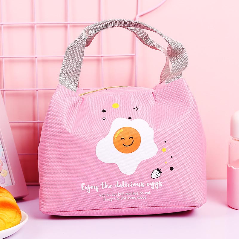 Cute Cartoon Lunch Tote Bag Insulation