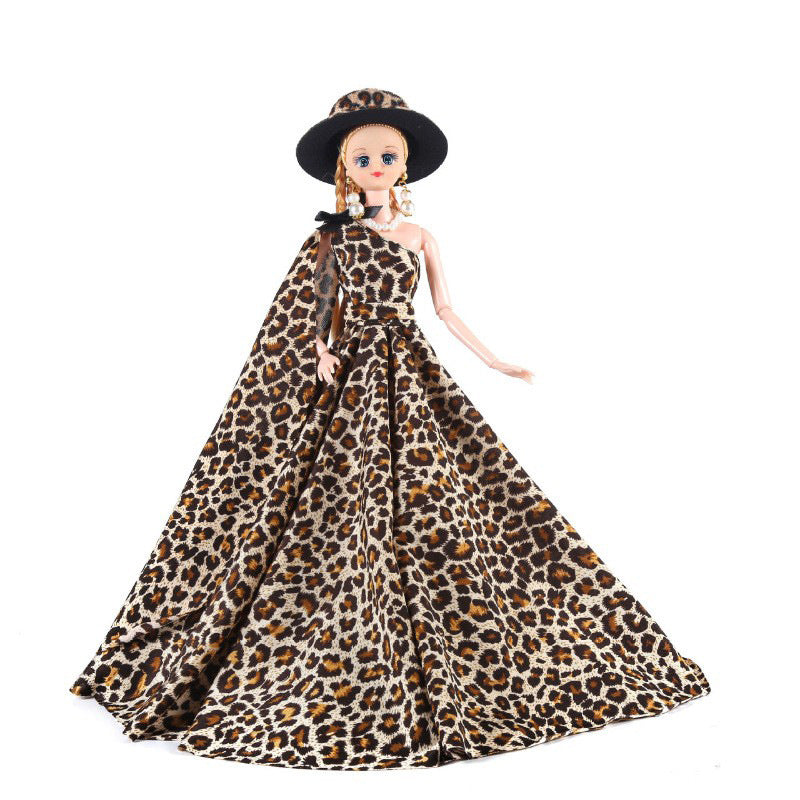 Toy Doll Dress-up Leopard Print Dress