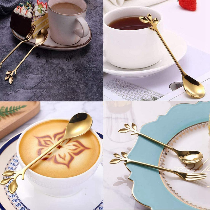 Creative Leaf Stainless Steel Dessert Fruit Spoon