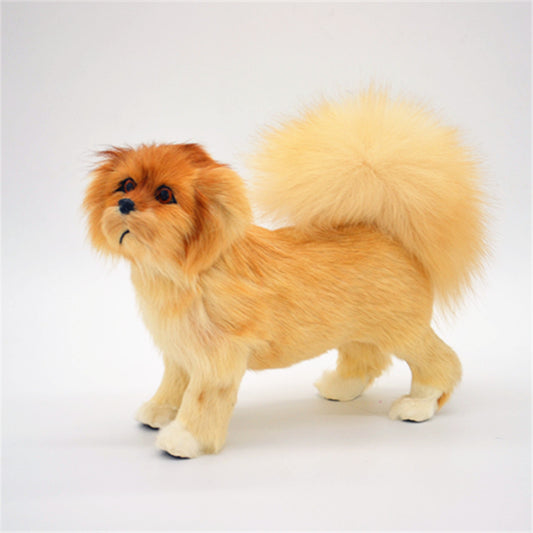 Simulation Dog Decoration Simulation Lion Height 21cm