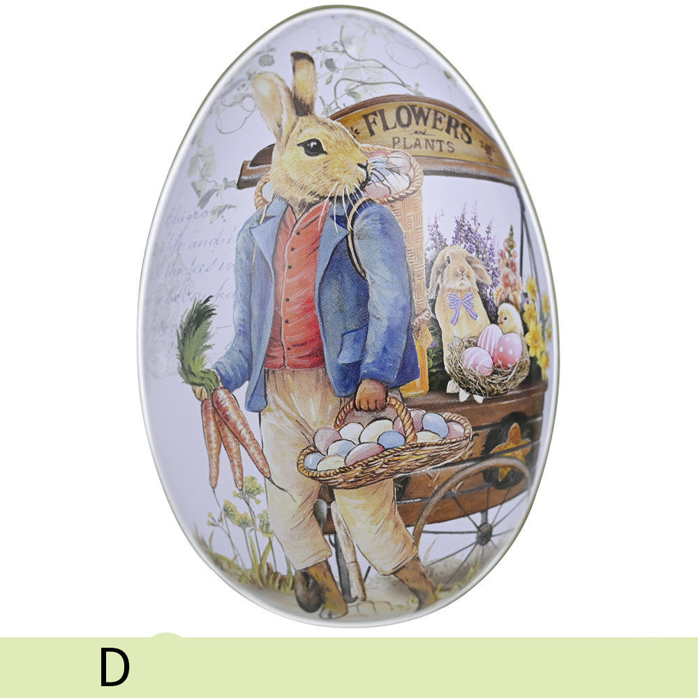 Easter Color Rabbit Iron Egg Decoration Supplies