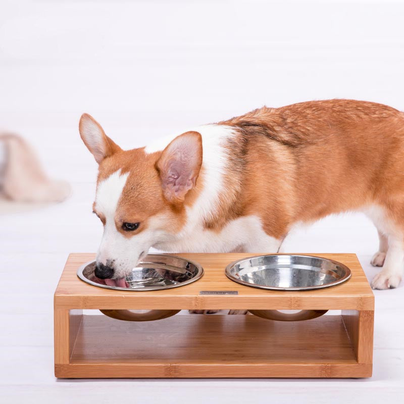 Stainless Steel Dog Bowl Food Basin Large Water Basin Neck Guard