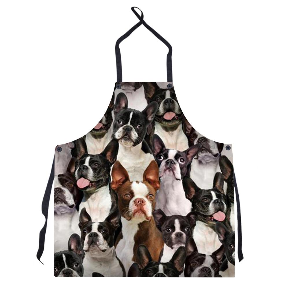 New Style Print Burst Uniform Solid Color Apron