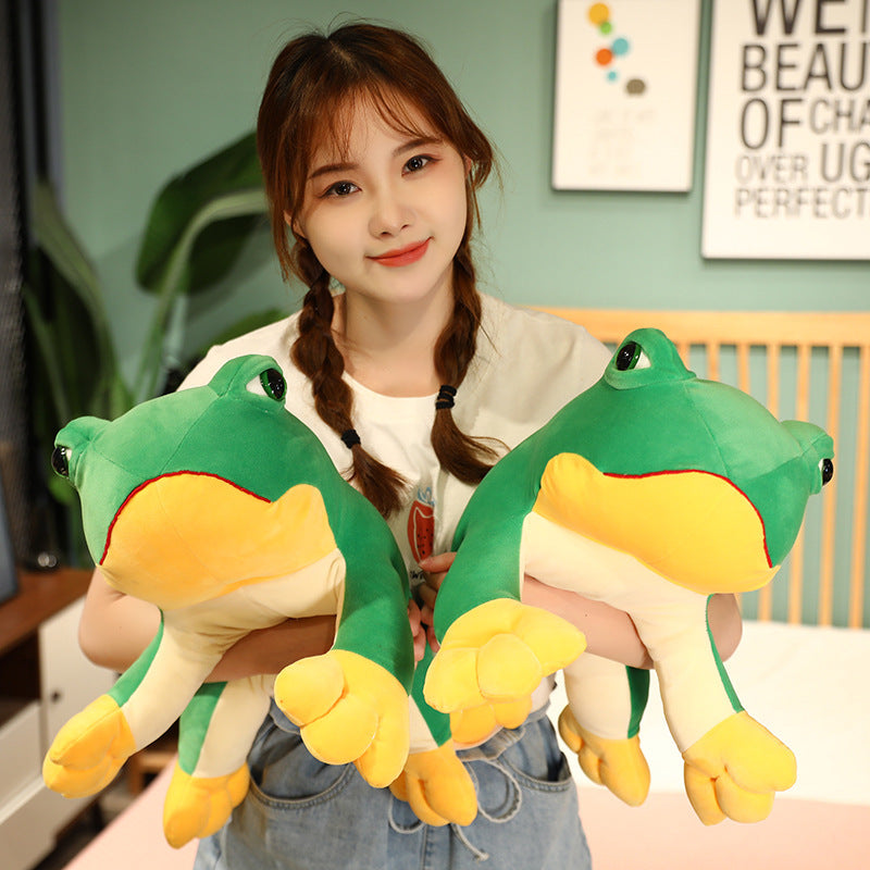 Simulation Frog Plush Toy Sleeping Rag Doll