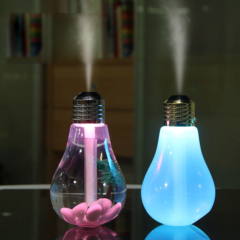 Colorful Light Bulb Humidifier Air Ultrasonic USB Essential Oil