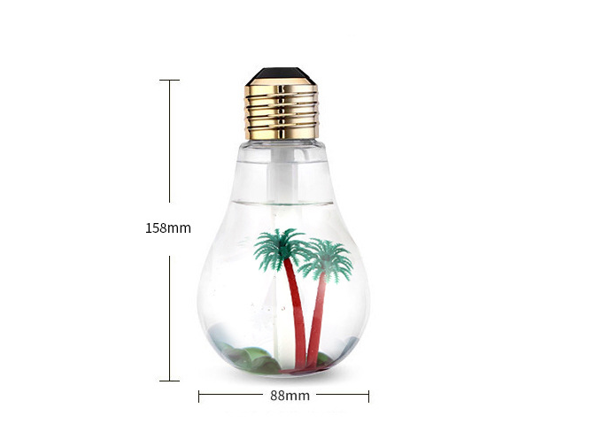 Colorful Light Bulb Humidifier Air Ultrasonic USB Essential Oil