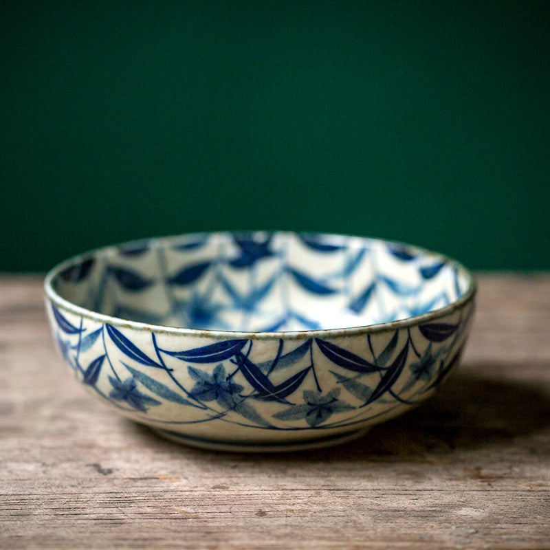 Japanese-Style Coarse Porcelain Beef Noodle Bowl