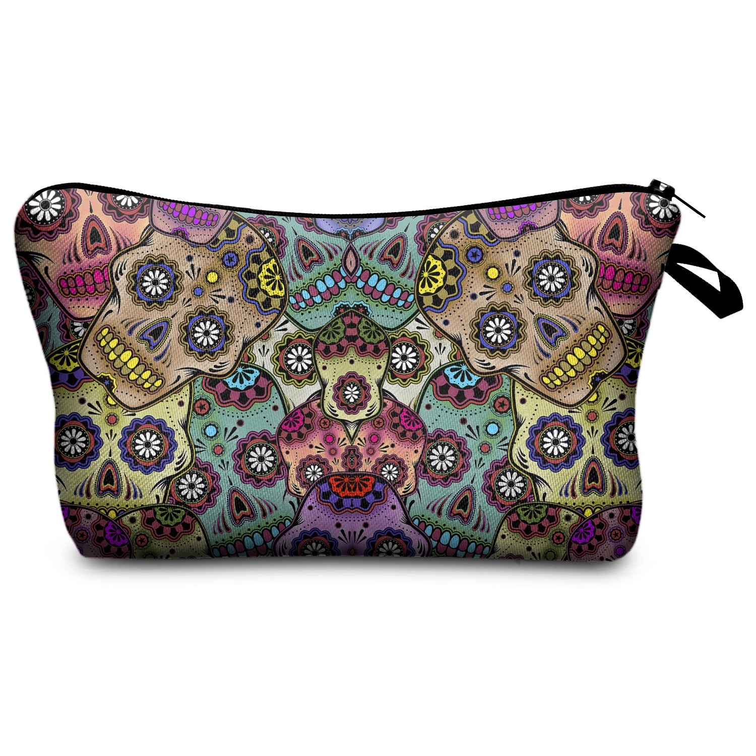 Storage Cosmetic Bag Digital Print Skull Skull Toiletry Bag