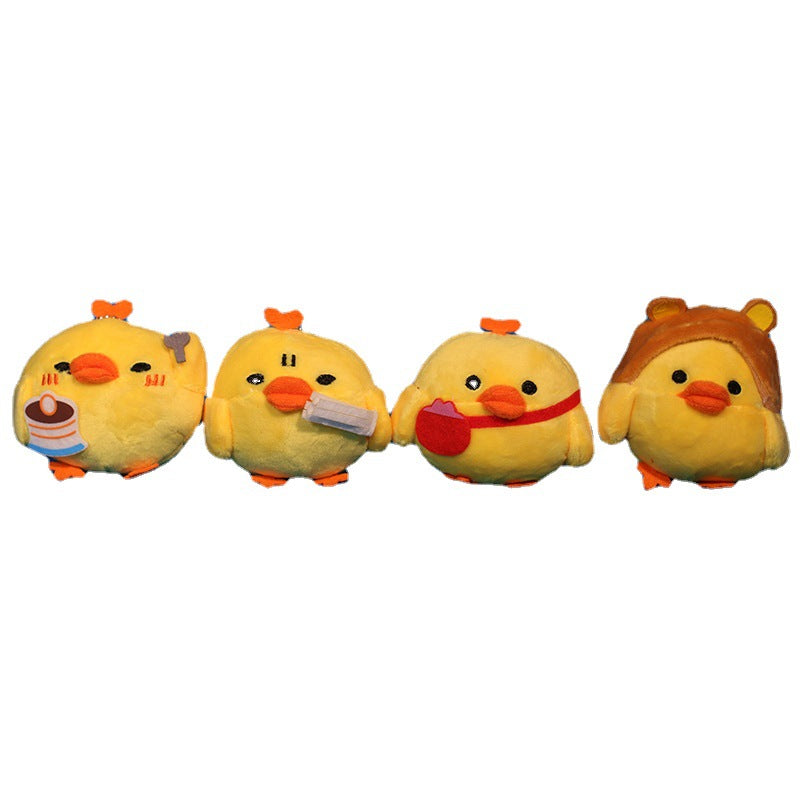 Plush Toy Chick Multi-shaped Pendant