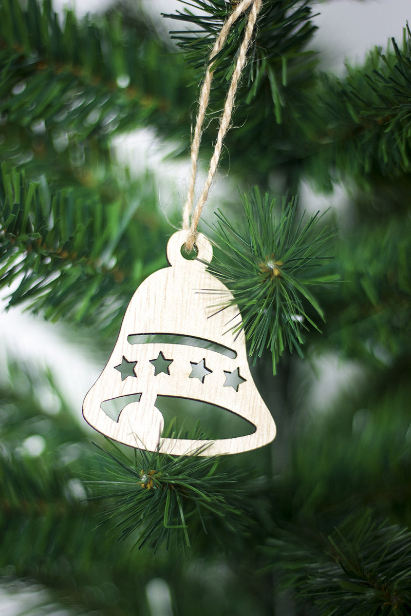 Christmas Tree Five Sets Of Wooden Pendants