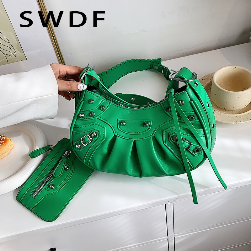 Fashion Women Messenger Bag Personality Trend Simple Shoulder Bag Luxury Designer Large Capacity Texture Western Style Handbags