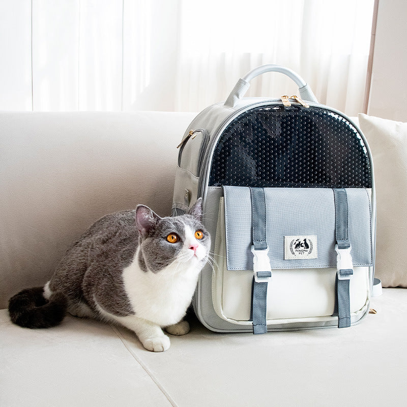 Portable And Foldable Large-capacity Cat And Dog Backpack