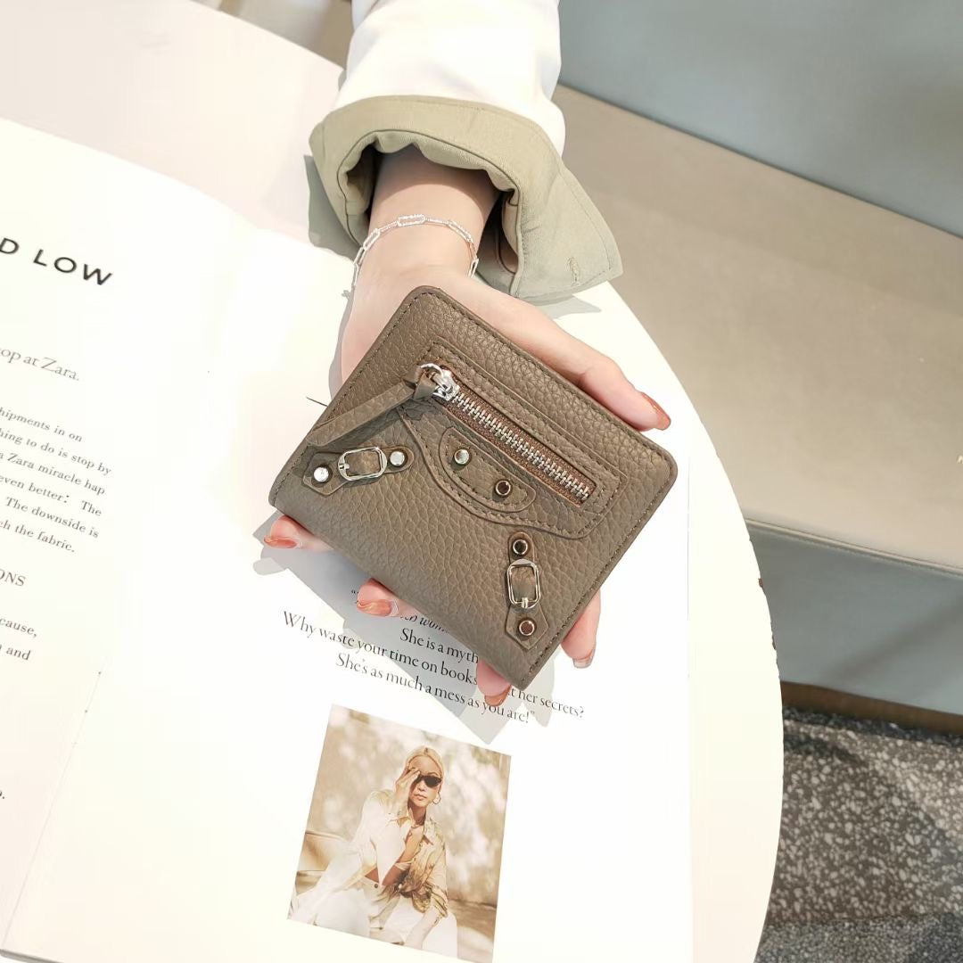 Luxury Designer Purse 100 Percent Genuine Leather Wallets Purses Fashion Small Money Bag Hasp Design Purse Wallet Purses Handbags