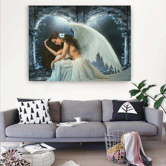 Diamond Painting Beautiful Sexy Angel Woman Mosaic Cross