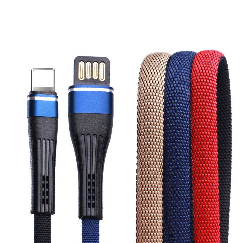 Insert Long Tail Anti-breaking Denim Braided Data Cable