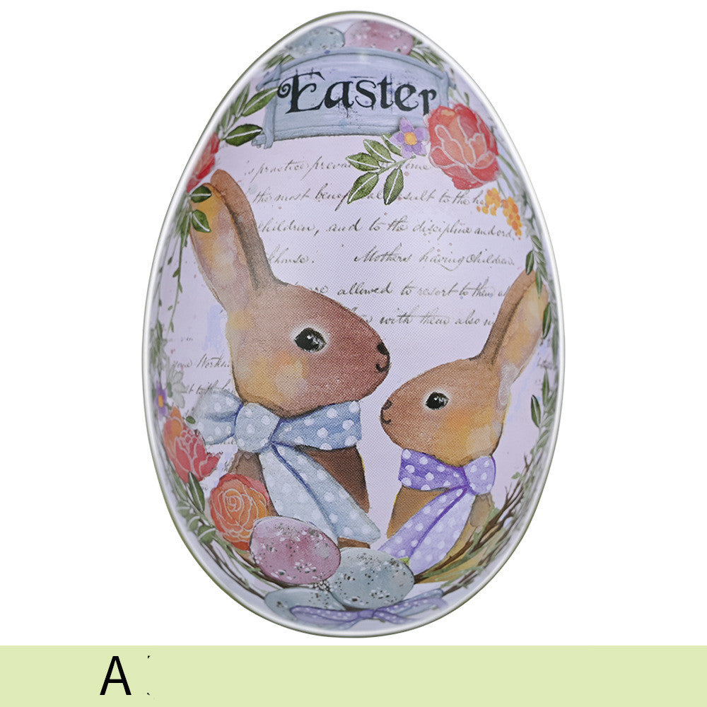 Easter Color Rabbit Iron Egg Decoration Supplies