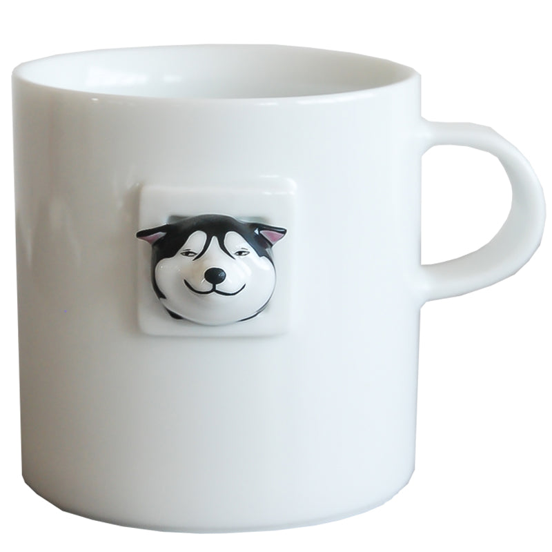 Fashion Simple Husky Ceramic Coffee Mug