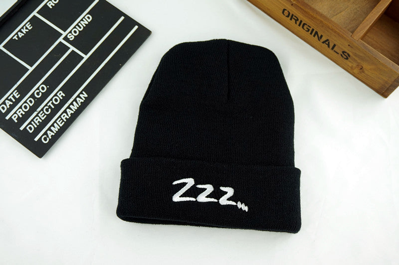 Fashionable Men's Letter Printed Warm Beanie