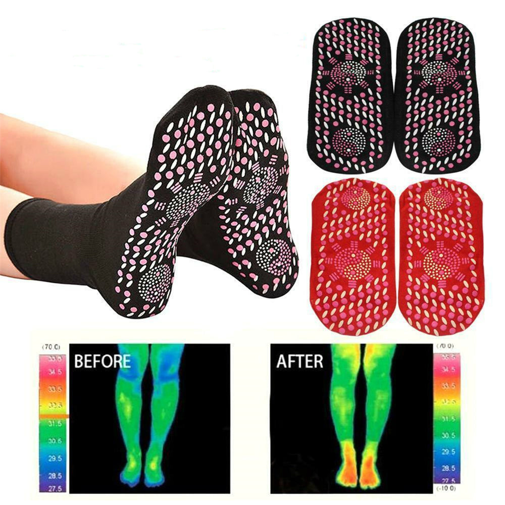 Hot Moxibustion Massage Health Care Warm Feet Cold Socks