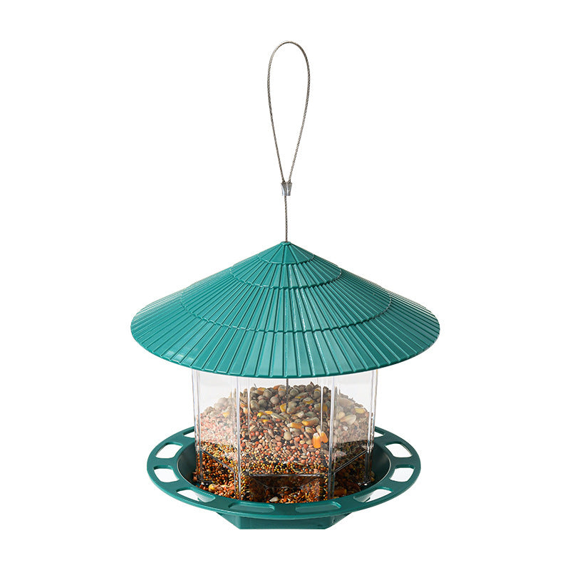 Outdoor Garden Hanging Transparent Bird Feeder