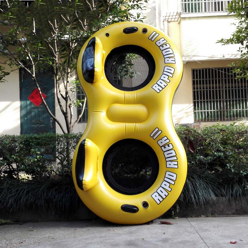 Double Floating Water Inflatable Eight-character Seat Ring Drifting