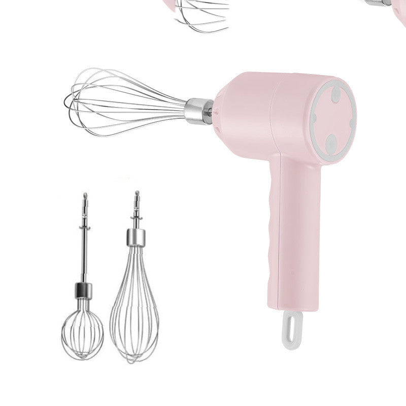 Portable Mini WirelessElectric Egg Beater HandHeld USB Rechargeable Food Mixer Milk Frother 3 Speed Cream Food Cake Mixer