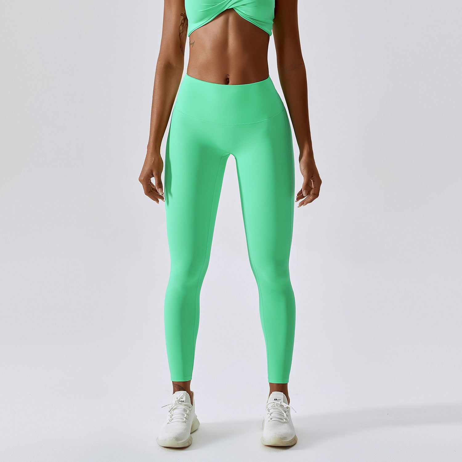 Nude Feeling Yoga Pants Hip-lifting Running Speed Dry Fitness Pants Candy Color High Waist