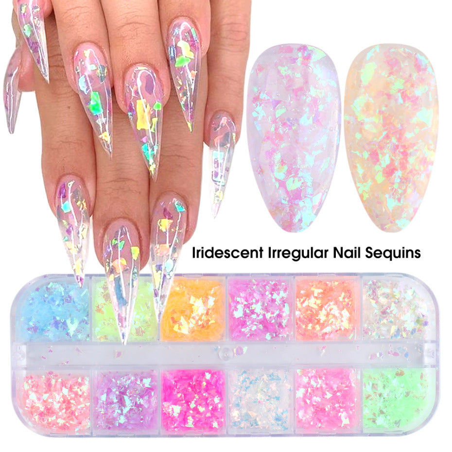 Nail Sequins Internet Celebrity Angel Fairy Pupil Butterfly Irregular Ice